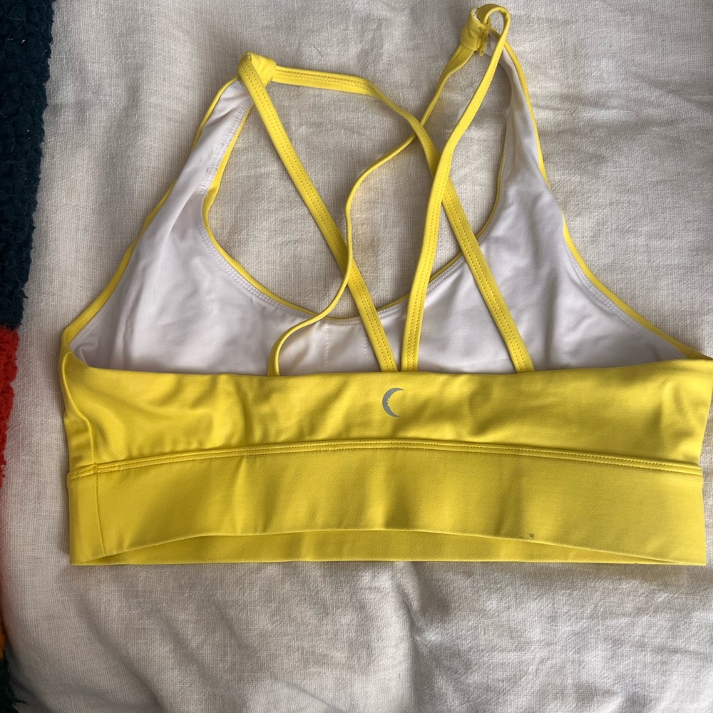 Yellow Ziya Sports Bra. Size L.